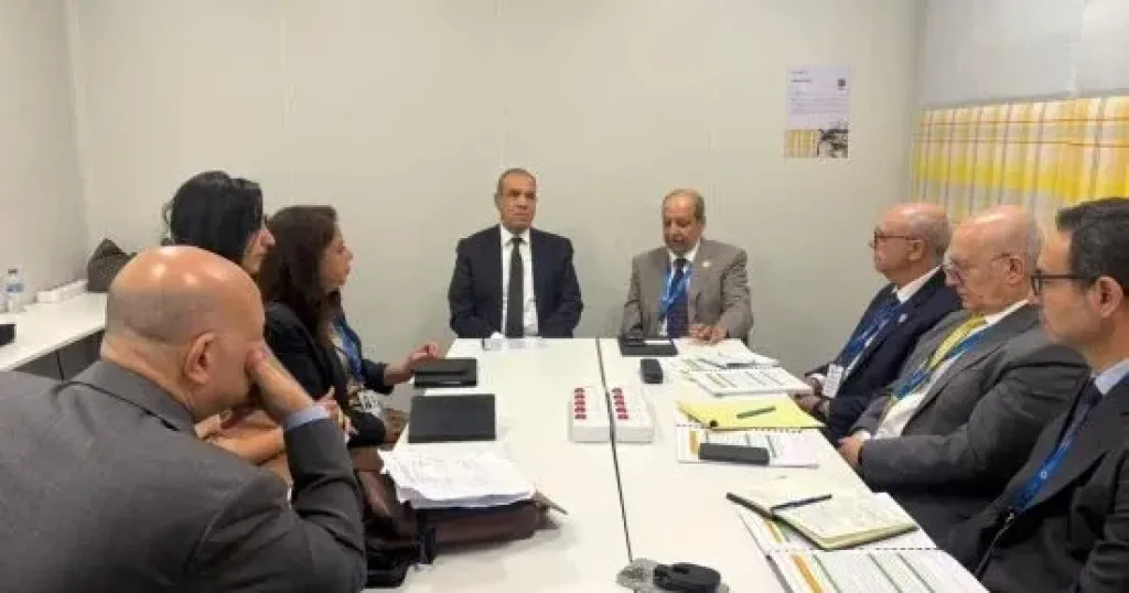 لقاء بدر عبد العاطى وفوزى يوسف الحنيف