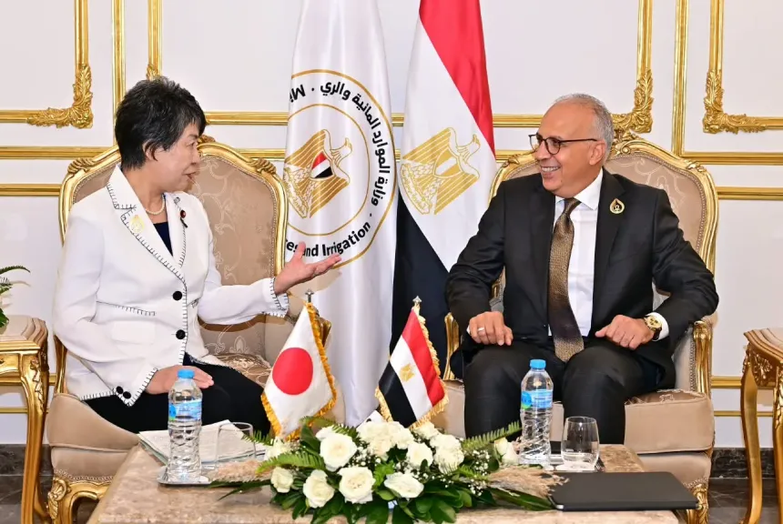 لقاء لوزير الري مع الرئيس المشارك للحوار التفاعلي الثالث المياه من أجل الكوكب