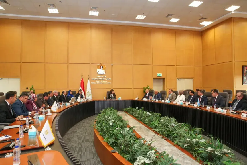 اجتماع المهندسة راندة المنشاوي، وزيرة الإسكان والمرافق والمجتمعات العمرانية