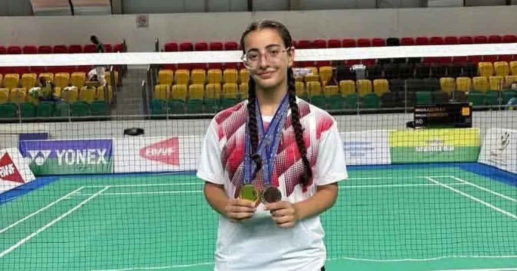 ملائكة محمد لاعبة الريشة الطائرة