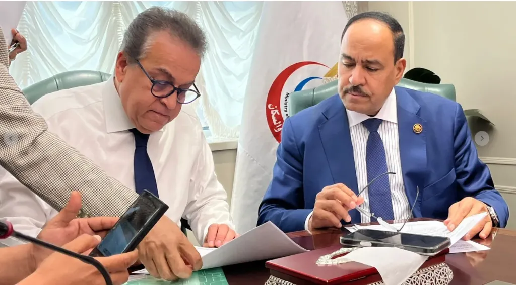 النائب أحمد قورةونائب رئيس الوزراء ووزير الصحة